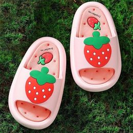 Children Slippers Cartoon Home Shoes for Boy Girl Summer Men Women Soft House Beach Child Adults Kids Baby Slides 220427