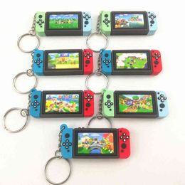 Switch Game Machine Keychains Nintendo Switch Keyring Charm Bag Pendant Soft Rubber PVC Key Chains Gaming Keychain Toys Jewellery G220421