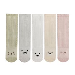 Knee Length Long Tube Thin Baby Socks Infants Mesh Non Slip Floor Socks Elastic Kids Child Cute Solid Color Ventilation Sock 3 7mh H1