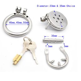 trumpet sex UK - Super Small Stainless Steel Male Cock Penis Trumpet Cage Anti-off Ring Urethral Catheter Optional Chastity Device Adult Sex Toy A3195t