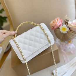 2022 Top Luxury Handbags Shoulder Bag Woman Hollow Handle Chain Card Holder Fashion Designers handbag Genuine Leather Dinner Quilt Lady