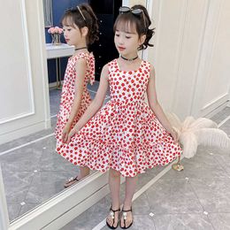 Yaz Yeni Koreli Kızların Çiçek Yelek Etek Elbise Küçük Taze Kız Etek