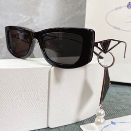 New Mens Ladies Sunglasses With This Years Pearl Pendant SPR14Y Vacation Photo UV Protection Miss Sunglasses Top Quality Original Box