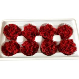 Decorative Flowers & Wreaths 8Pcs Vived Preserved Flower Head Carnation Dried Mothers Day Gift Box For Mother Office Desktop DecorDecorative