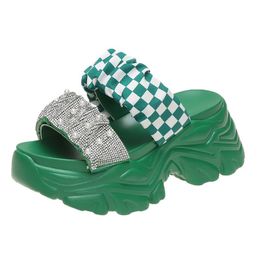 Thick Sole slippers Website Explosion Fairy Wind Summer Outdoor Comfort Non-Slip Height Pearl Sponge Cake Beach Sandals