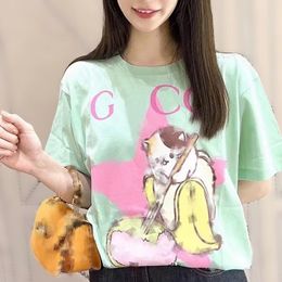 High Quality Round Neck Cartoon Logo Cotton Men's and Women's T-shirt