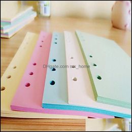 Paper Products Office School Supplies Business Industrial A6 Six-Hole Loose-Leaf Notebook Inner Core 5-Color Mti-Choice Custom Replacement