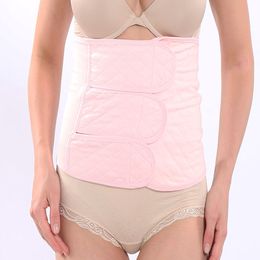 Summer postpartum 100 cotton pregnant women's shapers pink white gauze corset elastic body slim ladies belly belt accept OEM 2001