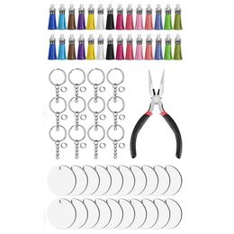 Hooks & Rails 151Pc Sublimation Keychain Blanks- DIY Keychains For Crafts - MDF Coated W/ Polymer Heat Transfer Colour PrintingHooks