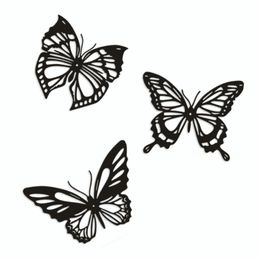 Decorative Objects & Figurines Pcs Pastoral Style Metal Hollowed Butterfly Hanging Handicraft Ornament Home Decor Accessories Living Room De