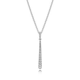 NEW 925 Sterling Silver Meteor Pendant Shooting Star Necklace Clear CZ Elegant Temperament Suitable Gift Clavicle Chain AA220315