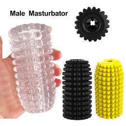 Silicone Masturbation Cup for Men Safe Soft Fidget Toys Orgasm Male Masturbator Pussy sexy Toy Realistic Vagina Adult Goods