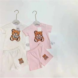 Retail Summer Baby Kids Cotton Cartoon Sets, T-shirt+Shorts 0-3T 220507