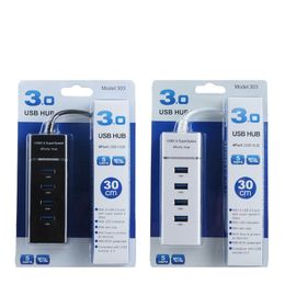 Wholesale 4 In 1 Black USB 3.0 HUB Splitter For PS4 PS4 Slim High Speed Adapter for Xbox with package