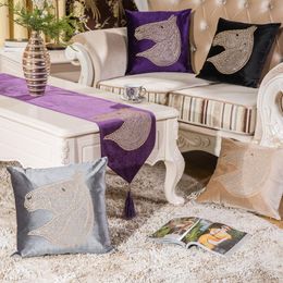 sofa bedding Australia - Pillow Case Horse Head Cushion Set With Diamonds Home Decor Cover Sofa Car Bedding Colorful Fashion Capa De AlmofadaPillow