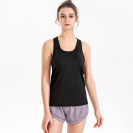 Lu yoga clothes short-sleeved fitness sportswear loose front wrinkled elastic quick-drying T-shirt short-sleeved shirt