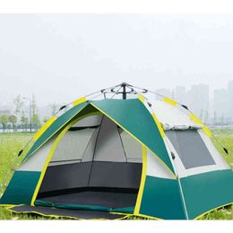 XC Automatic Camping Tent 1-2 Person/3-4 Person Easy Instant Setup Tourist Family Backpacking Tent for Hiking Travel Fishing H220419