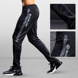 MenS Sport Pants Running With Zipper Pockets Training and Jogging Fitness For Sportwear 220509