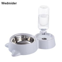 Multifunction Stainless Steel Pet Cat Automatic Drinking Fountain Water Dispenser Bowl Feeder Drink Philtre for Dog Feeding Y200917