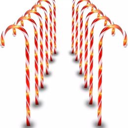 Christmas Candy Cane Crutches Ornaments Decor For Home Merry Tree ations Year Gifts Xmas Noel Y201020