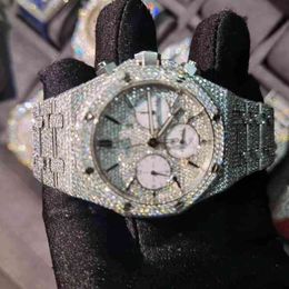 Mosang stone diamond watch customization can pass the tt of mens automatic mechanical movement waterproof watch