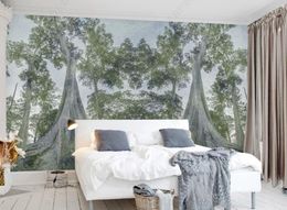 home decor forest tree mural wallpapers rolls for walls living bedroom living room stereoscopic 3D photo wallpaper wall decaration