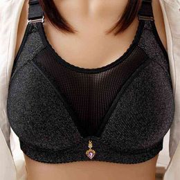Women Fashion No Steel Ring Large Size Underwear Thin Bra Comfortable Solid Color Collected High Quality Bra L220726