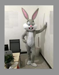 Discount factory sale Professional Easter Bunny Mascot Costumes Rabbit and Bugs Bunny Adult mascot school team Christmas Carnival
