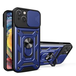 Phone cases 2 in 1 shockproof protection For Motorola Edge 30 Pro with push pull camera close window car magnetic bracket ring protective cover