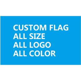 120X180cm 4x6FT Polyester we design any any color Custom gift single side flag banner 220616