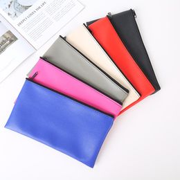 PU Leather Receipt Bag Storage Bag Stationery Bags 27 x 15cm 1222730