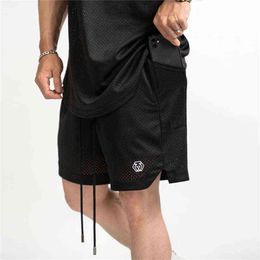 Men's Shorts Jogger shorts summer fitness men's single layer breathable sports shorts Outdoor running mesh fashion trend casual beach pants T220825