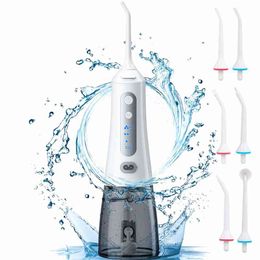 Oral Irrigator USB Rechargeable Water Flosser Portable Dental Jet 300ML Tank proof Teeth Cleaner 220518