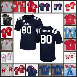 NCAA Custom Stitched Ole Miss Rebels Football Jersey 16 Jor dan Jernigan 78 Jeremy James 9 Brandon Mack 56 Reece McIntyre 11 Austin Keys 58 Demarcus Smith Hal Northern