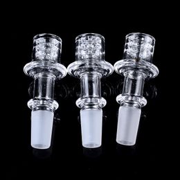 10mm 14mm Male Clear Top Nail Smokig Accessories Flat Top For Hookahs Bangers Glass Bongs Diamond Knot Quartz Enail GQB25