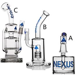 NEXUS Heady Hookahs Glass Bong Tire Percolator Recycler Oil Rig Water Pipes Dabber Rigs Smoking Bubbler Smoke Shisha Accessories