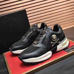 Fashion Man Casual Shoes luxury Designer Sneaker Genuine Leather Mesh pointed toe Race Runner Shoes Outdoors Trainers dasdawd