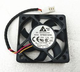 Freight free Brand new original delta 5010 5cm fan 3-wire ultra-thin efb0512ha 12V 0.15A