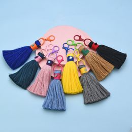 Favour Tassel Keychain Charms Cotton Handmade Tassels Keyring Bulk Crafts Ornaments Key Chain Women Handbag Decoration