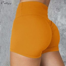 Sexy Yoga Shorts Women Push Up Running Gym Jogging Tights Breathable Slim Fitness Workout Sport Shorts Female Quick Dry Shorts T200412