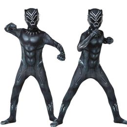 Black Panther Superhero Book Week Kids Boy Cosplay Costume Carnival Dress Gift 