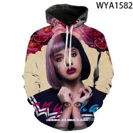 Felpe con cappuccio da uomo Felpe Moda Cool Uomo Donna Bambini Melanie Martinez 3D stampato Streetwear Pullover Boy Girl Kids CoatMen's