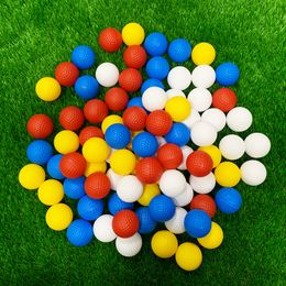 24Pcs 41MM Hollow Indoor Practise Golf Balls Plastic