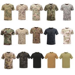 Tactical Shooting T Shirt Battle Dress Uniform BDU Army Combat Clothing Cotton Camouflage Outdoor Woodland Hunting T-Shirt NO05-104