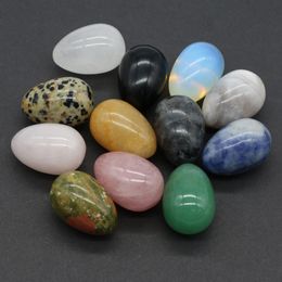 Crystal 3cm Easter Egg Natural Stone Quartz Aquarium Witchcraft Spiritual Kawaii Room Decor Home Decoration Accessories