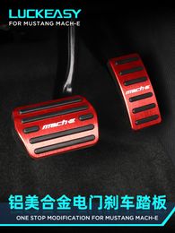 For Ford Mustang Mach-E GT 2022 Accelerator Brake Rest Pedal Set Aluminum Alloy Without Punching