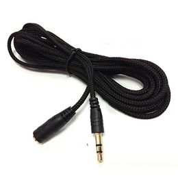 5Meter 16Ft Headphone Extension Cable 3.5Mm Jack Male to Female Aux Cable M / F Audio Stereo Extender Cord Earphone Cloth Cables