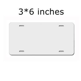Retail Supplies Sublimation Licence Plate Thermal Transfer Blank Sheet 4 Holes Plates White Blank Aluminium Customise Gift A02