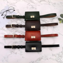 Belts Ladies Leather Belt Bag Decorated With Waistband Factory Direct Korean Version Of All-match Trousers DetachableBelts