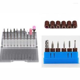 Nail Art Equipment 6pcs/10pcs Milling Cutter For Manicure Rotary Drill Cuticle Removal Tool Electric Pedicure Machine Prud22